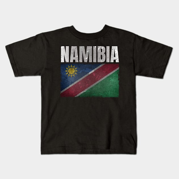 Distressed Namibia Flag Graphic Gifts for Men Women Kids Namibian Kids T-Shirt by Smoothbeats